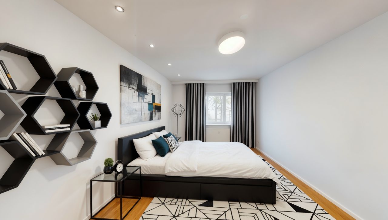 Wohnzimmer - Ansicht 1  (möbliert)